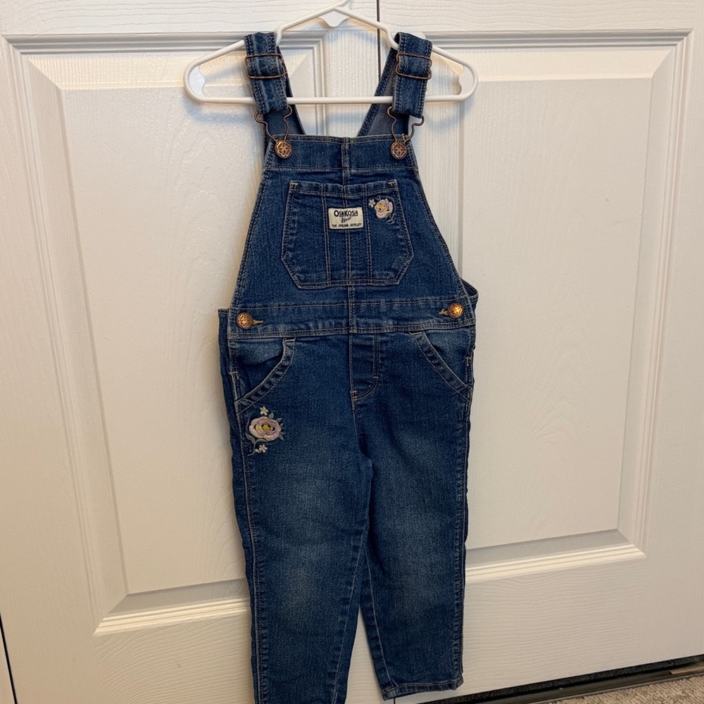 OshKosh B'gosh 2T Girls' Denim Overalls